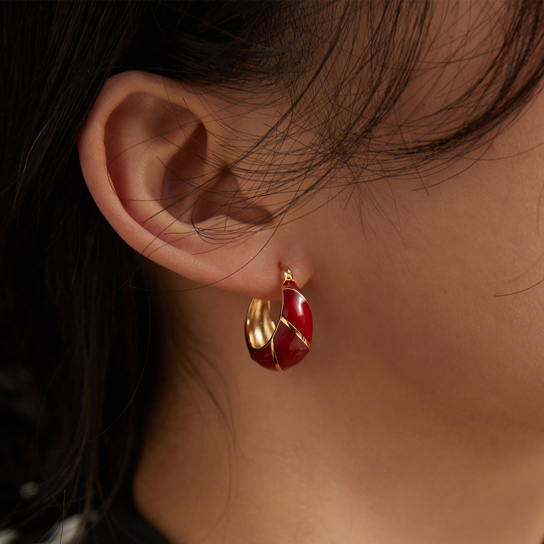 Red Thread Earrings