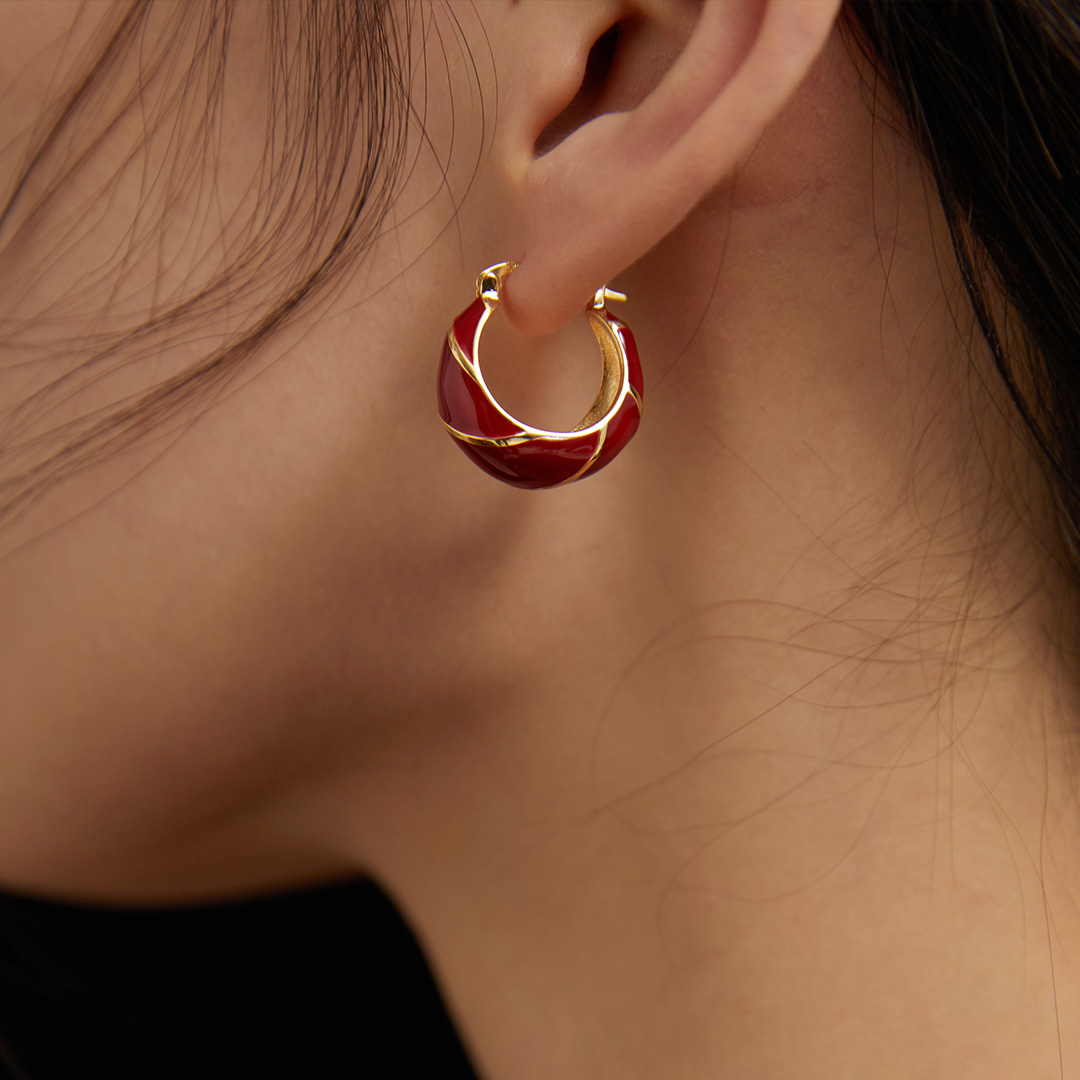 Red Thread Earrings