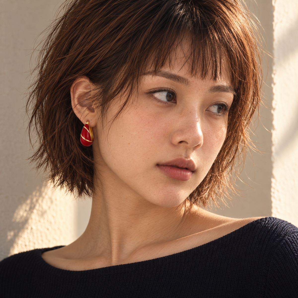 Red Thread Earrings